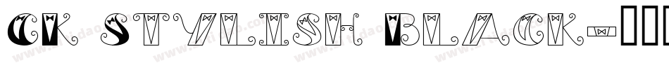 CK Stylish Black字体转换